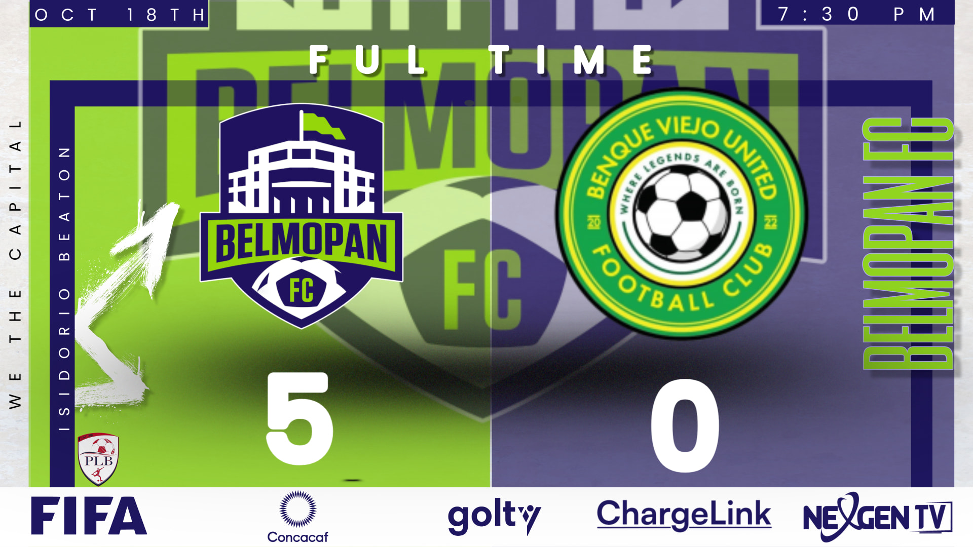 PLB: Belmopan FC 5-0 Benque United